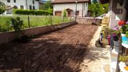 jardín en construcción